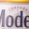 Modelo Cerveza Especial Beer Bottle Embossed Shaped Metal Sign